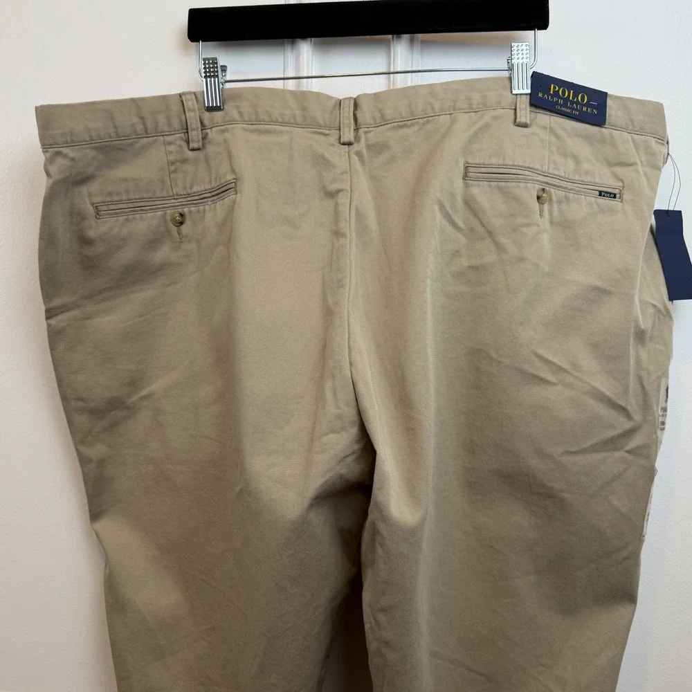 Polo Ralph Lauren Mens Hudson Tan Classic Fit Chino Pants 50BX30 NWT‎